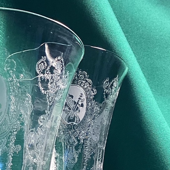 5 - Ice Tea Glasses Minuet by Heisey - Picture 8 of 8